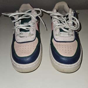 Nike Air Force 1 Mystic Navy Echo Pink sneaker USA SZ 7 RARE C10919-400
